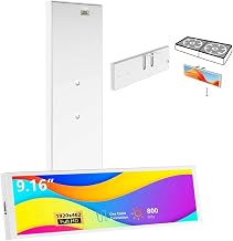 9.16" Computer Temp Monitor, FHD 1920x462 PC Sensor Panel One-Cable Connection(No HDMI Needed), Stretched Bar LCD Dynamic Theme Supported, IPS Mini Secondary Screen for CPU RAM HDD Data, Windows Only - Image 1