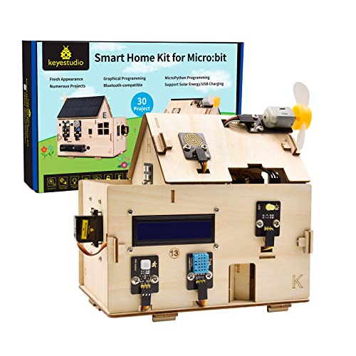 KEYESTUDIO Microbit Smart Home Starter Kit, STEM Coding Project Kit 15+