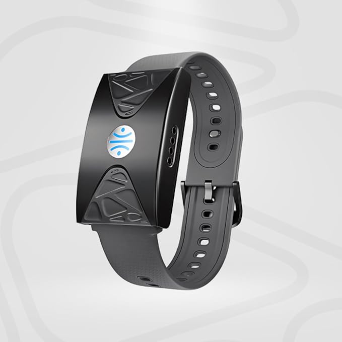 HEALBE GoBe U - Automatic Calorie Intake Smart Band, Energy Balance Insights, Hydration, Sleep, Stress, 24/7 Heart Rate, Neuroactivity, Free App, 5 ATM Waterproof - Grey