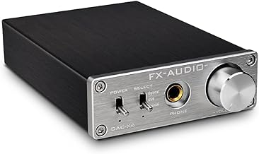 FX-Audio DAC-X6 Mini HiFi 2.0 Digital Audio Decoder DAC Input USB/Coaxial/Optical Output RCA/Headphone Amp 24Bit/96KHz DC12V(Silver) - Image 1