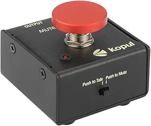 Momentary Microphone Mute/Talk Button, Push-to-Talk or Push-to-Mute