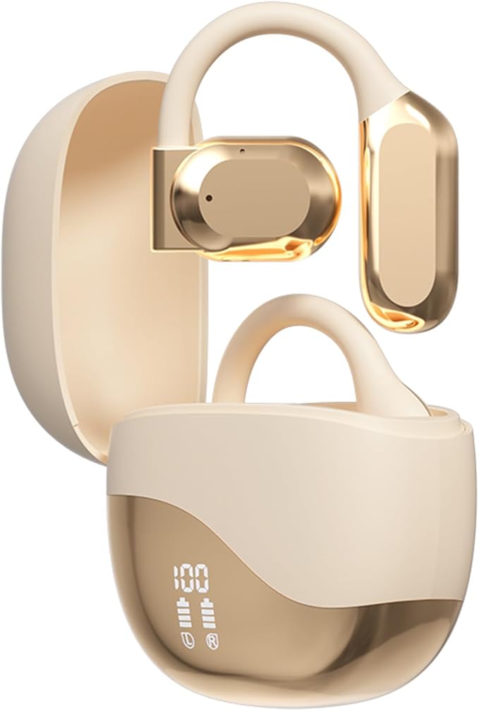 Open Ear Out of Ear Headphones Outside Ear Wireless Ows Hanging Earphones 5.4 Bluetooth Earless Headphones Bone Air Conduction Earbuds Open Ear Hanging Bluetooth Headset Over The Ear Open Ear Buds