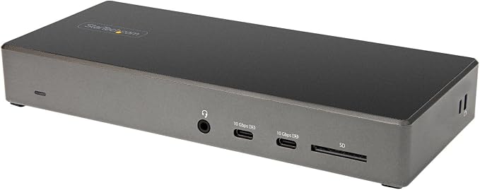 StarTech USB-C Triple 4K Dock with 100W PD, DP 1.4 DSC, 6-Port 10Gbps, GbE