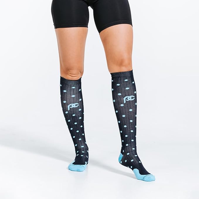 PRO Compression Running Marathon Socks - Calf-Length Travel and Sports Compression Socks for Foot and Ankle Support, Unisex