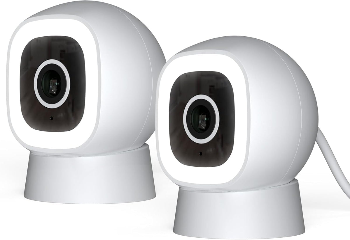 Luna 2K AI Wired Cameras for Home Security, Outdoor/Indoor, 2.4GHZ Wi-Fi