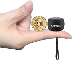 Mini Bluetooth Speaker, Tiny Gifts with TWS Pairing, Small Bluetooth Speaker for Outdoor and Indoor, Built-in Mic(Black)