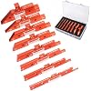 8-Piece Router Setup Bars, Precision Aluminum Positioning Blocks, for Router Table Saw Height Depth Angle Setting Measuring Tool With Storage Case (Each Setup Bars has Different Thickness)