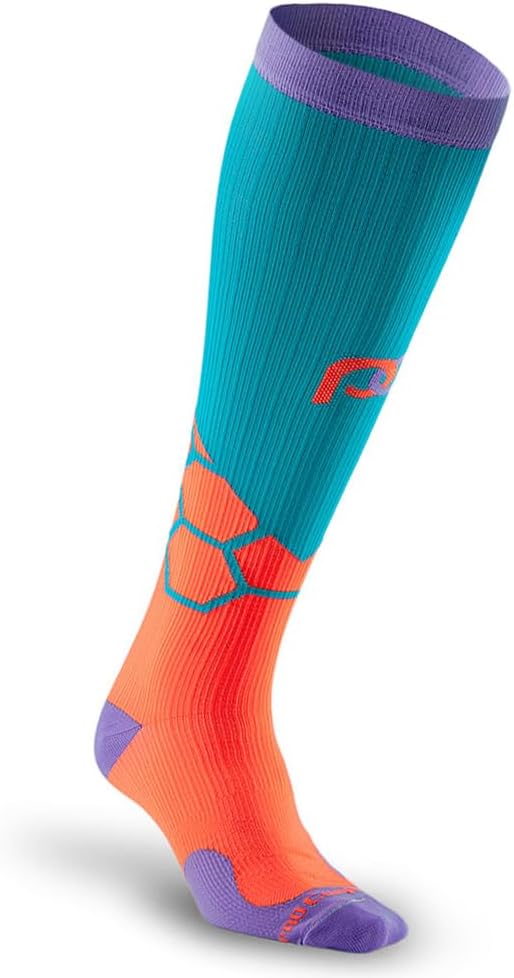 PRO Compression Running Marathon Socks - Calf-Length Travel and Sports Compression Socks for Foot and Ankle Support, Unisex