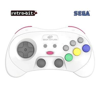 Retro-Bit SEGA Saturn® PRO - 2.4GHz Wireless Controller - (White)