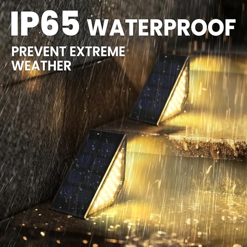 Solar Step Lights — 6-Pack Warm White, Waterproof - Image 4