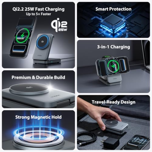 STRONG TriMag Qi2.2 25W 3 in 1 Wireless Charging Sta | Wireless Charge - Image 3