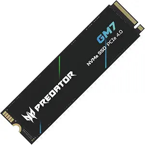 Acer Predator GM7 1TB SSD: M.2 2280 PCIe Gen 4 x4 NVMe 2.0, Read Speed Up to 7400 MB/s, Internal PC Solid State Drive for Laptop, Desktop and PS5 - BL.9BWWR.118