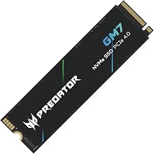 Acer Predator GM7 1TB SSD: M.2 2280 PCIe Gen 4 x4 NVMe 2.0, Read Speed Up to 7400 MB/s, Internal PC Solid State Drive for Laptop, Desktop and PS5 - BL.9BWWR.118 - Image 1