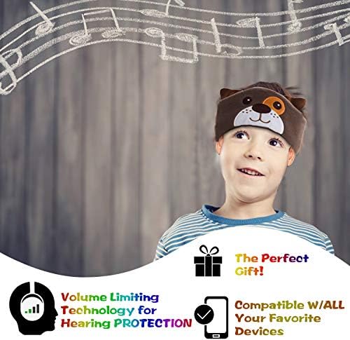 Contixo H1 Kids Headphones, 85dB Volume Limiting with Adjustable Speakers Soft Children Fleece Headband Toddler Headphones