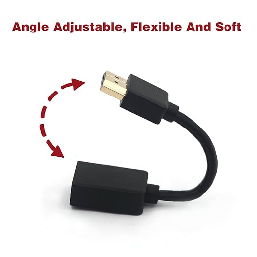 VCELINK 1-Pack HDMI Swivel Adapter Male to Female Bundle with 2-Pack 8K HDMI Coupler Female to Female