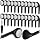 Kanayu 100 Pack Earbuds Bulk Classroom Headphones Wired Earphones, Black