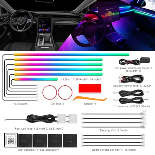 Dreamcolor Acrylic Interior Car LED Strip Light with | Outdoor Lightin - Image 4