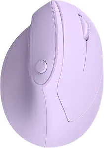 Ergonomic Mouse, USB+Bluetooth Dual Connection, Wireless Vertical Mouse for Reducing Wrist Pain, 1000/1600/2400 DPI, Ergo Mouse with Quiet Click for Windows Mac OS PC Computer Laptop, Purple