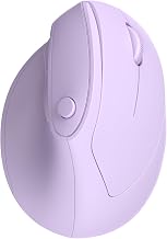 Ergonomic Mouse, USB+Bluetooth Dual Connection, Wireless Vertical Mouse for Reducing Wrist Pain, 1000/1600/2400 DPI, Ergo Mouse with Quiet Click for Windows Mac OS PC Computer Laptop, Purple - Image 1