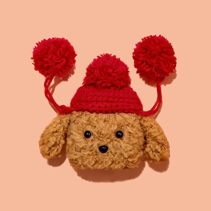 Yatchen Plush Case for AirPods 2/1,Cute Fluffy 3D Cartoon Animal Teddy Bear for Airpods 2nd 1st Generation Furry Hairy Soft TPU Cover Warm Charging Box with Keychain Protector for AirPods 1&2