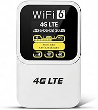Unlocked 4G LTE Mobile WiFi Hotspot, Portable Travel Router with SIM Card Slot, Qualcomm Chipset, Up to 300Mbps WiFi, 3000mAh Battery, Connects 15 Devices, WPA3 Security - Image 1