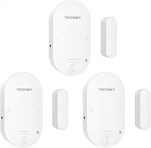 TECKNET Door Alarms for Kids Safety, Door Alarms When Opened, Two-Way Door and Window Alarm Door Alarm for Home Security, 2-in-1 Alarm & Chime, 3-Level Volume Control, Door Sensor Alarm (3 Pack)