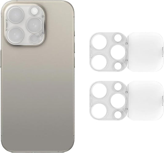 Camera Lens Cover Compatible for iPhone 14 Pro/14 Pro Max/15 Pro/15 Pro Max /16 Pro/16 Pro Max,Camera Lens Protector to Protect Privacy and Security,Strong Adhesive -2 Pack-Clear