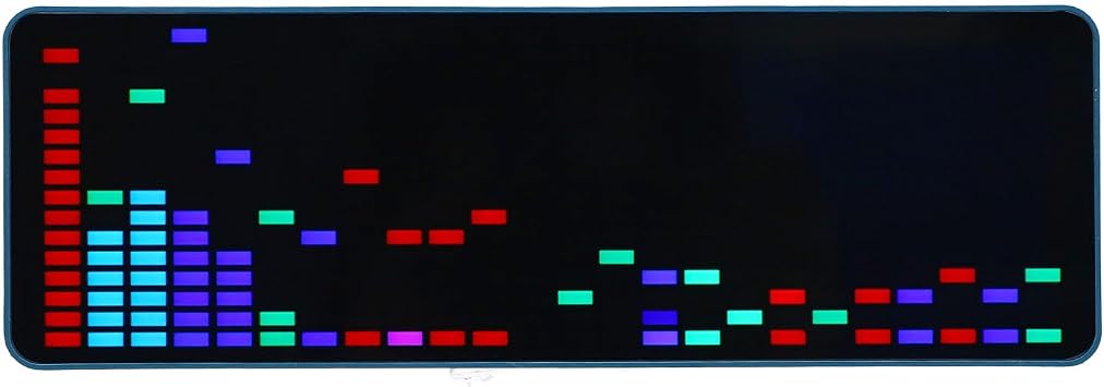 LiebeWH Audio Visualizer LED Display Spectrum Analyzer Equalizer Sound Responsive Music Level Meter 16x24 20 Dynamic Modes 7 Colors for Home Stereo