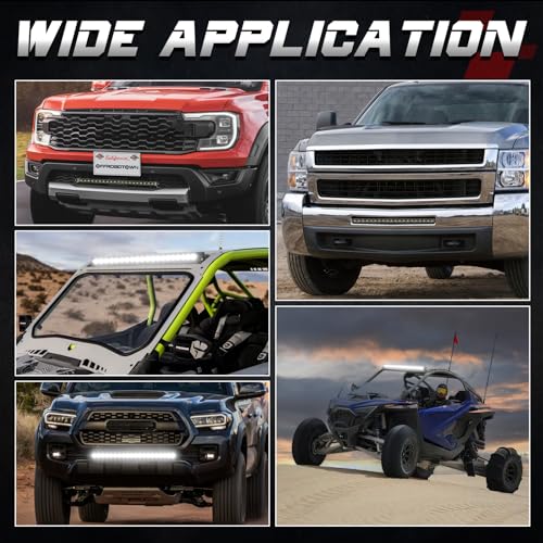 OFFROADTOWN 20 Inch Single Row LED Light Bar 100W CREE LED Offroad Lights