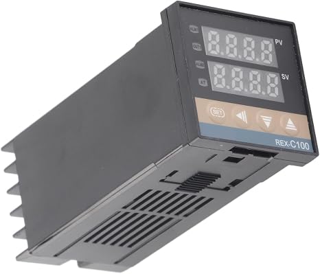 PID Temperature Controller, 0℃-50℃ Alarm REX-C100 Digital Intelligent Thermostat LED PID Temperature Controller AC110V-240V