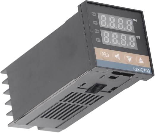 PID Temperature Controller, 0℃-50℃ Alarm REX-C100 Digital Intelligent Thermostat LED PID Temperature Controller AC110V-240V