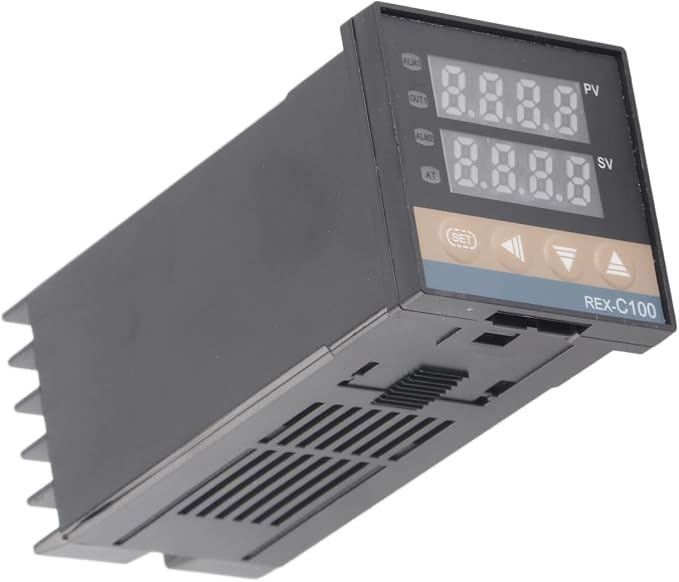 PID Temperature Controller, 0℃-50℃ Alarm REX-C100 Digital Intelligent Thermostat LED PID Temperature Controller AC110V-240V
