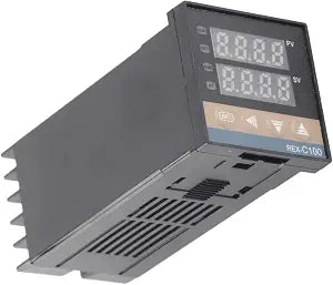 PID Temperature Controller, 0℃-50℃ Alarm REX-C100 Digital Intelligent Thermostat LED PID Temperature Controller AC110V-240V