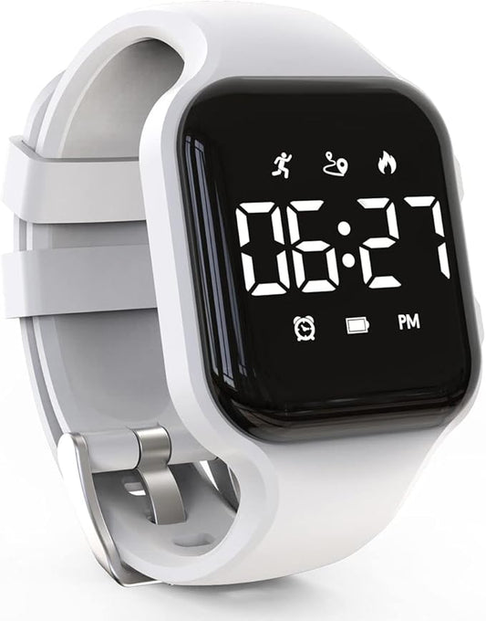 LED Kids Multifunction Steps Counting Watch, Digital Watch, Non-Bluetooth Pedometer Watch, Stopwatch, Alarm Clock, Calories for Women Children Girls Boys