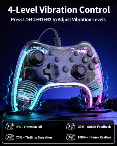 Aolion gaming PC20 Wired Controller for Windows PC, Switch, TV Box and PS3