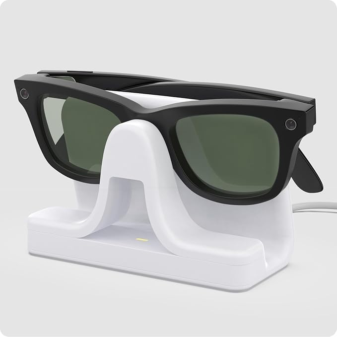 TUSITA Charging Stand & Cable Compatible with Ray-Ban Meta (Gen 1 2) Smart Glasses, USB-C