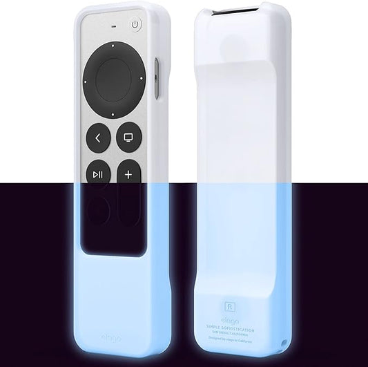 elago R1 Case Compatible with 2022 Apple TV 4K Siri Remote 3rd Gen, Compatible with 2021 Apple TV Siri Remote 2nd Gen- Magnet Technology, Lanyard, Full Access to All Functions [Nightglow Blue]