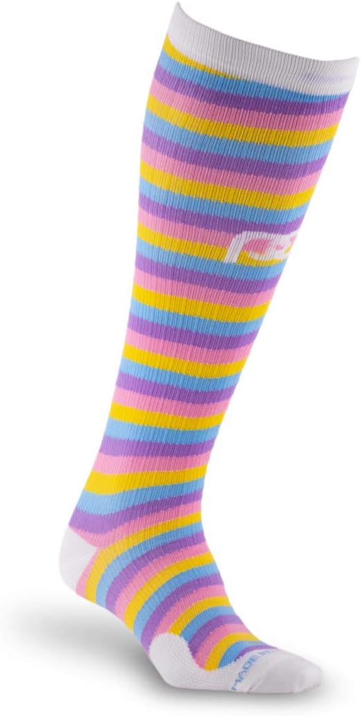 PRO Compression Running Marathon Socks - Calf-Length Travel and Sports Compression Socks for Foot and Ankle Support, Unisex