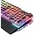 RK ROYAL KLUDGE X108 Typewriter Keyboard with Knob, Wired Mechanical Gaming Keyboard, 108 Keys RGB Backlit Sidelight, Detachable Wrist Rest, Retro Round Keycaps Blue Switches - Shadow Black