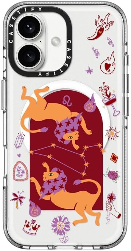 CASETiFY Clear iPhone 16 Case [Not Yellowing / 6.6 ft. 3X Military Grade Drop Protection/Compatible with Magsafe] - Leo - Clear