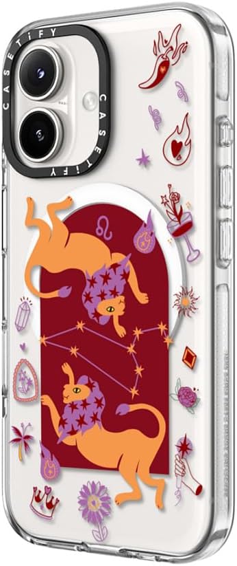 CASETiFY Clear iPhone 16 Case [Not Yellowing / 6.6 ft. 3X Military Grade Drop Protection/Compatible with Magsafe] - Leo - Clear