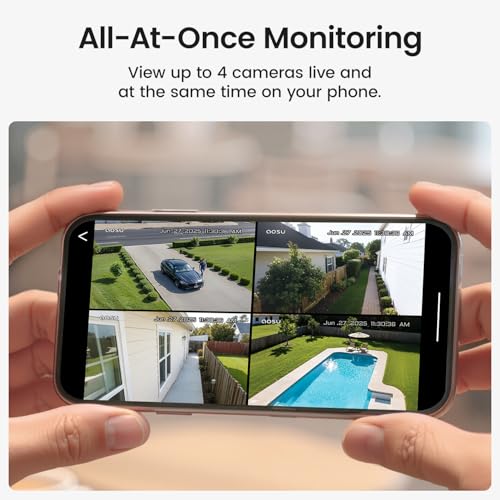 aosu D1 Classic 6-Cam Kit, Security Cameras Wireless | Charging & Powe - Image 4
