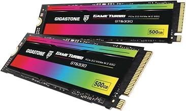 Gigastone 500GB Game Turbo PCIe Gen3x4 SSD (2-Pack) Up to 3,000MB/s with SLC Caching Gaming/PC/Desktop/Laptop 5-Year Warranty M.2 NVMe PCIe 3.0 2280 Gen 3 Internal Solid State Drive - Image 1