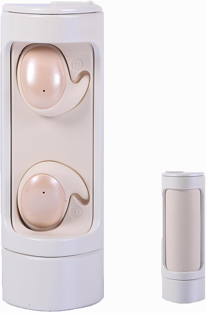 Sleep Headphones Sleep Headphones Wireless Bluetooth Invisible Earbuds Comfortable Noise Cancelling Sleep Earbuds for Side Sleepers Sleep Earbuds for Insomnia Side Sleeper Snoring（White）