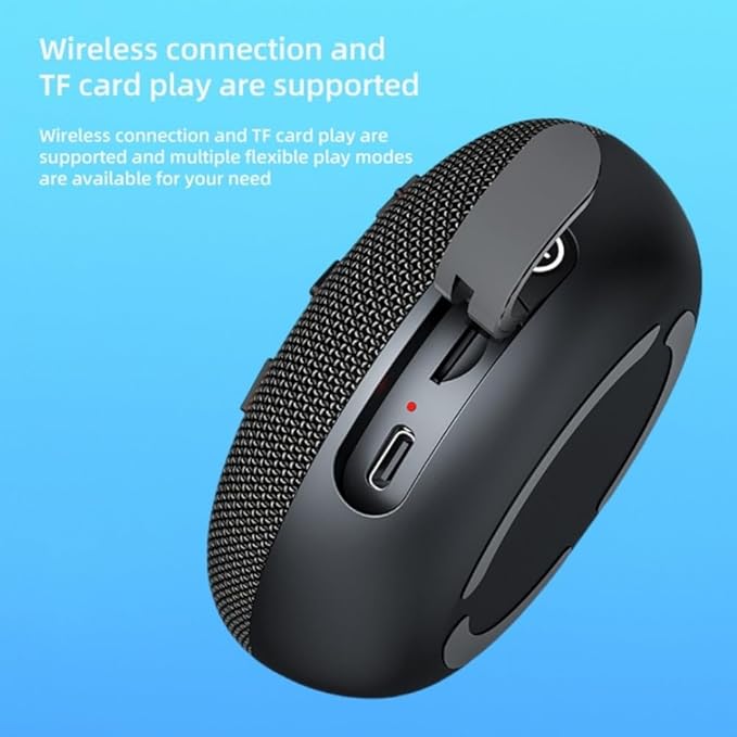 Magnetic Bluetooth Speaker 6W HiFi Sound with TF Card Playback, Built-in Mic, BT5.3, TWS Pairing, IPX6 Waterproof, Wireless Floatable Speaker for Golf Cart & Worksite