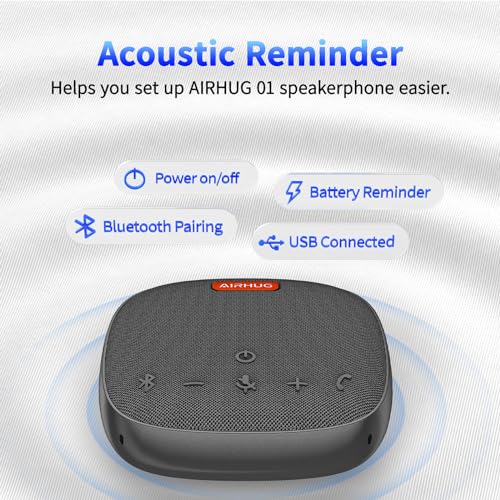 AIRHUG Conference Speaker and Microphone, Bluetooth & USB Speakerphone