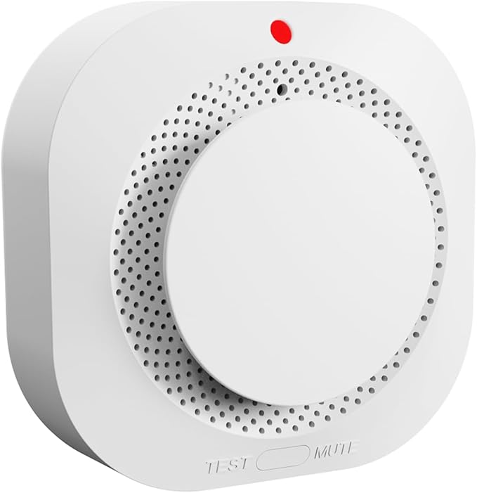 Smoke Detectors for Home,Photoelectric Wireless Fire Alarms Replaceable Battery Powered,Portable Smoke Alarm with Test/Mute Button,Attic Smoke Detector,3 Pcs(Battery Not Included)
