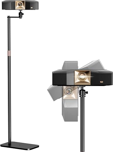 PUTORSEN Universal Projector Stand – Height Adjustable & 360° Rotatable Mount with 1/4" Screw, Compatible with Projectors, Cameras, Webcams for Home, Office, and Outdoor Use