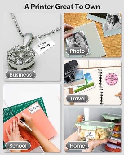 Phomemo Label Maker,M220 Label Printer, Bluetooth Label Maker Machine