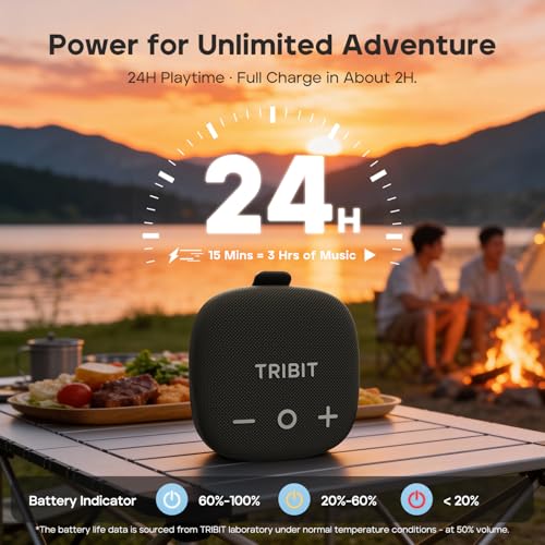 Tribit StormBox Micro 3 Portable Bluetooth Speaker, 13W, IP68 Waterproof